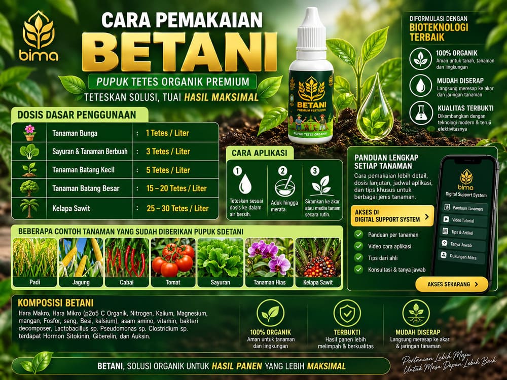 Komposisi dan Cara Pemakaian BETANI
