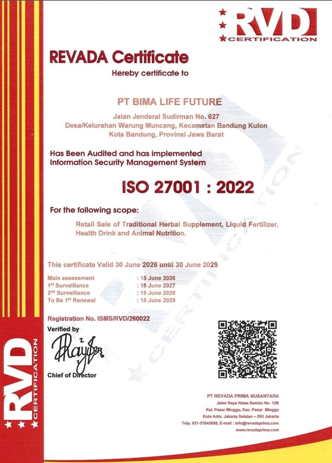 Sertifikat ISO 27001 Cyber Security